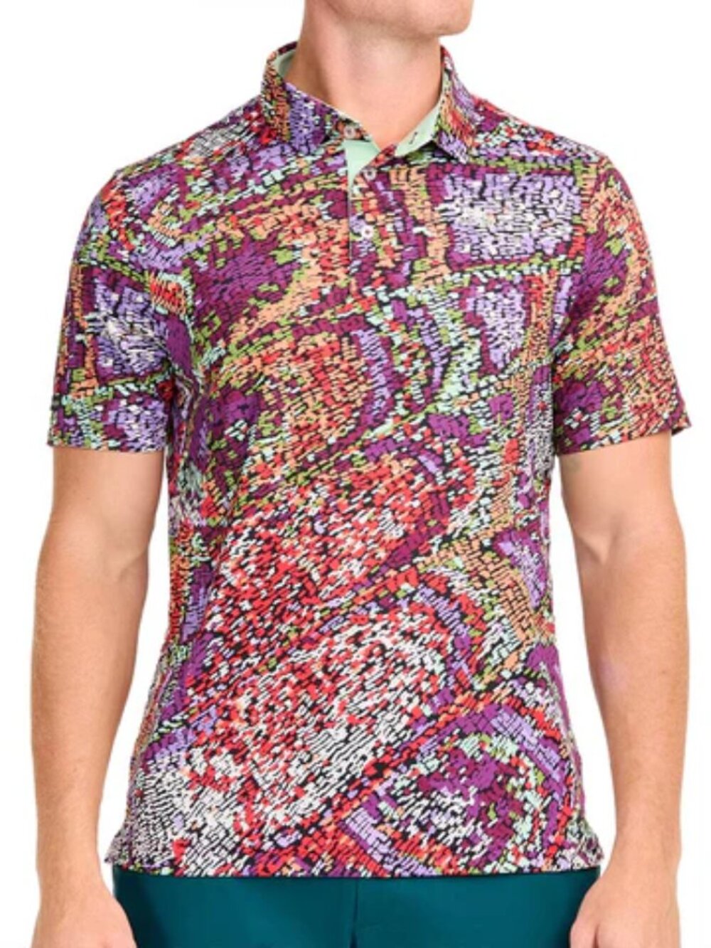 NWT Good Good Golf Wing It Polo Medium Abstract Pattern